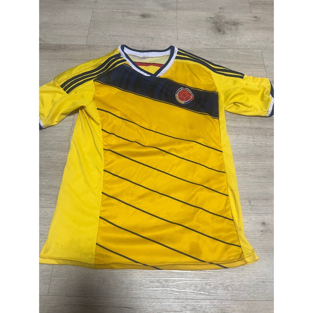 Columbia National Team FC Soccer Jersey Football Shirt Yellow‎ Sz M Men's READ